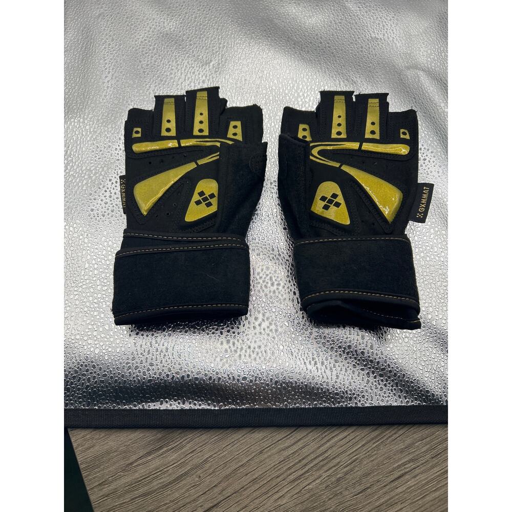 Harbinger‎ Weight Lifting Gloves Black Yellow Gym Workout Gloves